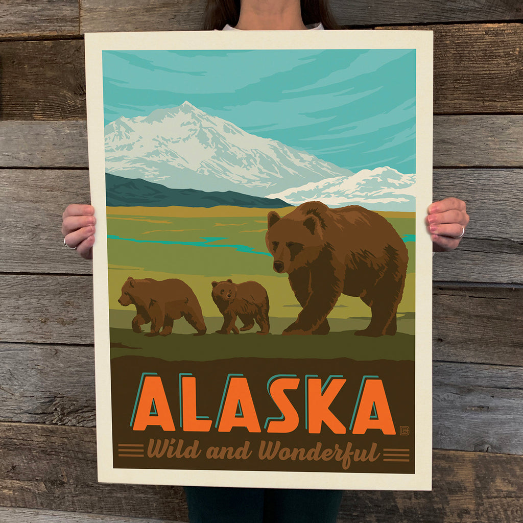 Bargain Bin Print: Alaska Bears (On SALE!)