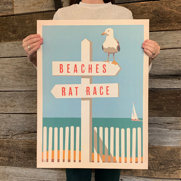Bargain Bin Print: Coastal-Beaches/Rat Race (Blow-Out: 70% OFF!)