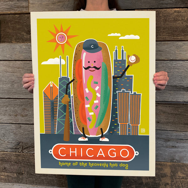 Bargain Bin Print: Chicago-Hot Dog (On SALE!)