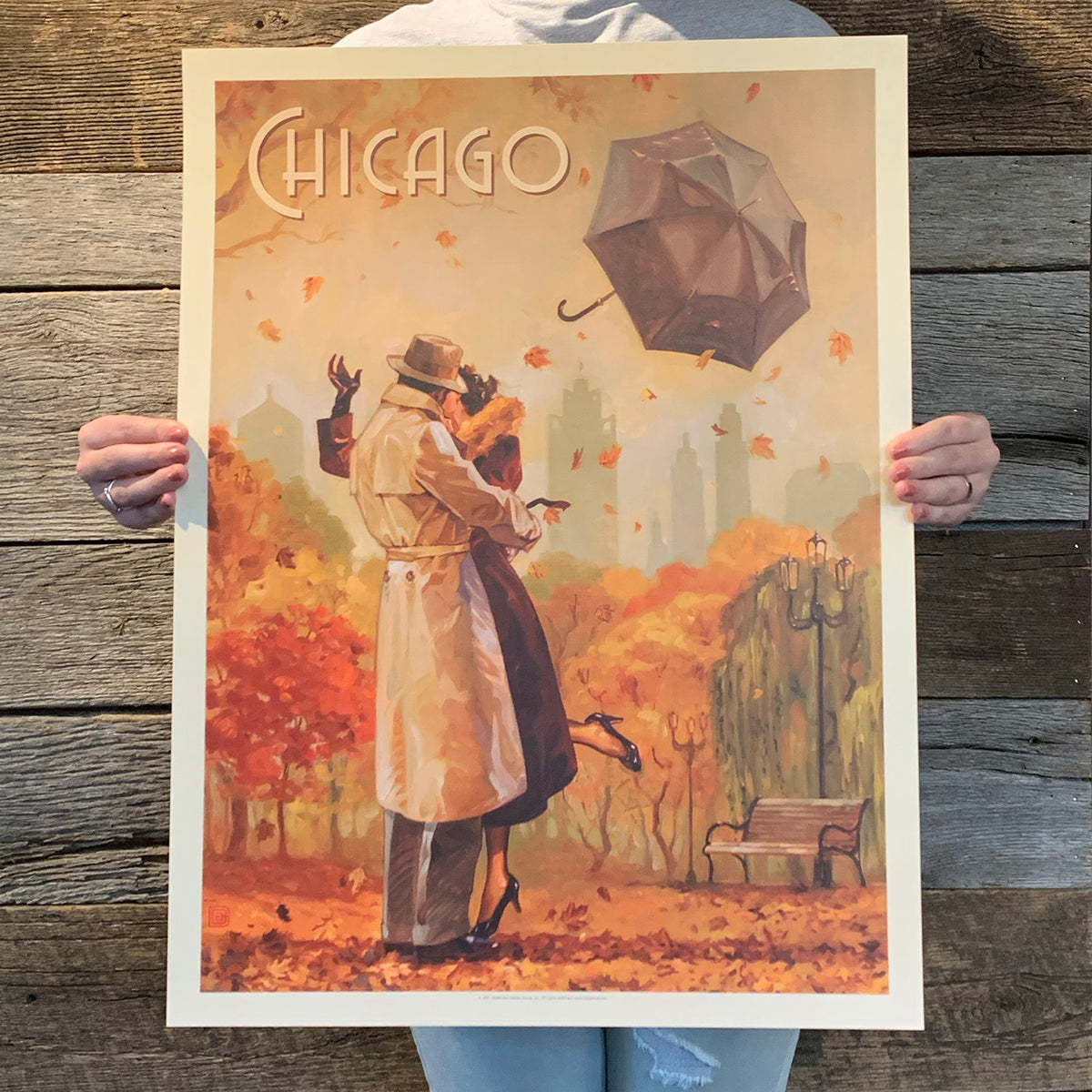 Bargain Bin Print: Windy City Kiss by Kai Carpenter (On SALE