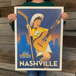 Bargain Bin Print: Spirit of Nashville-Hockey, Southern Girl (On SALE!)