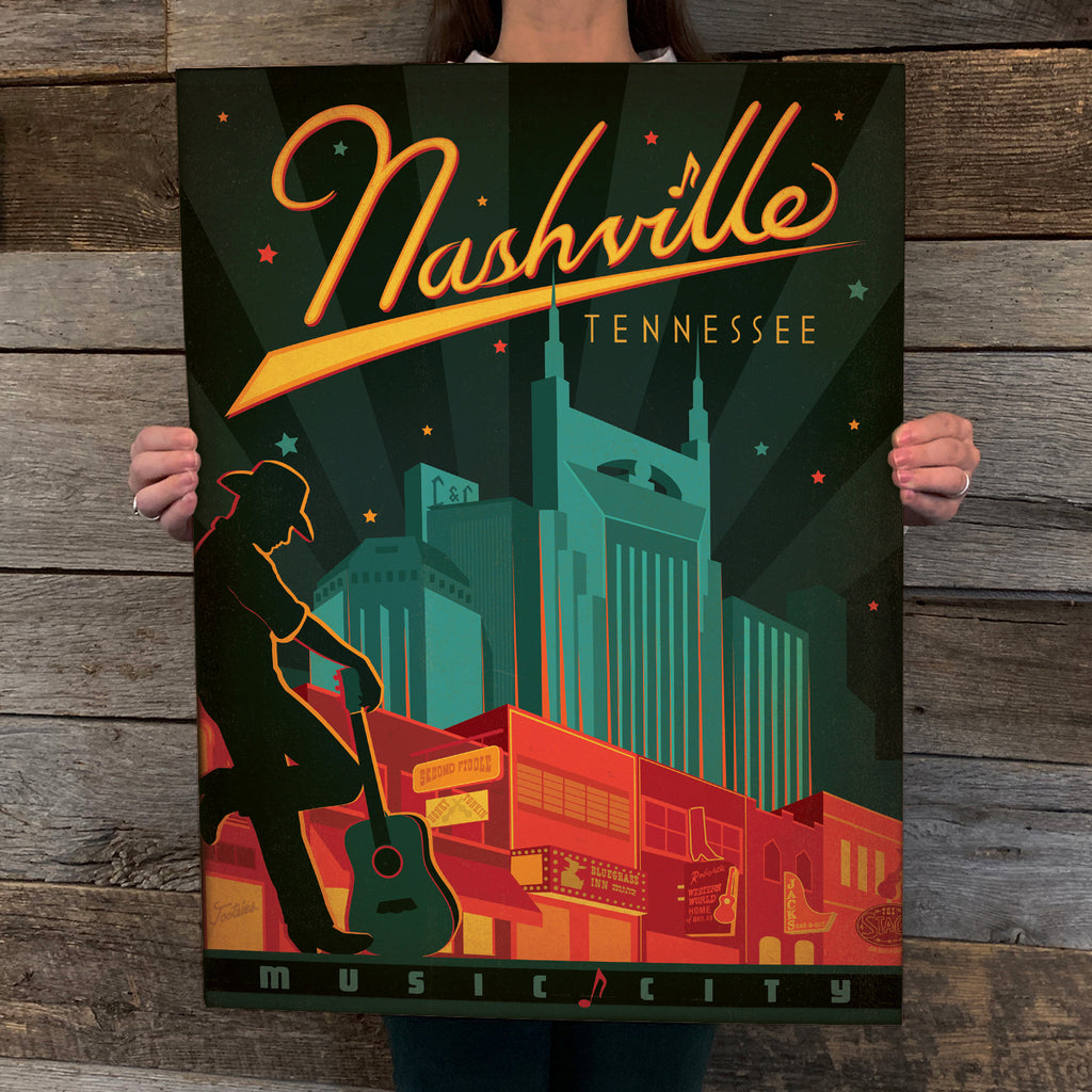 Bargain Bin Print: Spirit of Nashville-Lower Broadway (On SALE!)