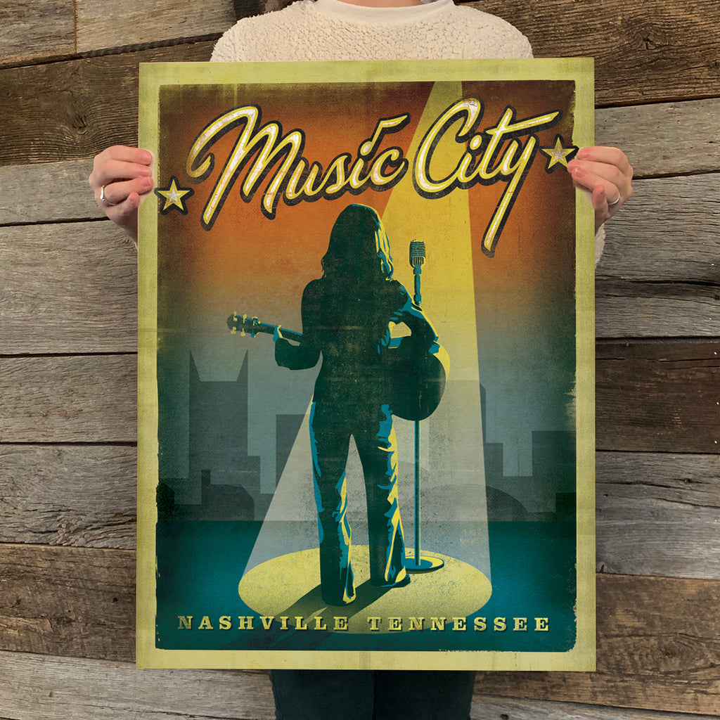 Bargain Bin Print: Spirit of Nashville-Music City Woman (On SALE!)