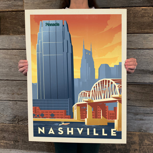 Bargain Bin Print: Spirit of Nashville-Pinnacle Bank Skyline ((On SALE!)