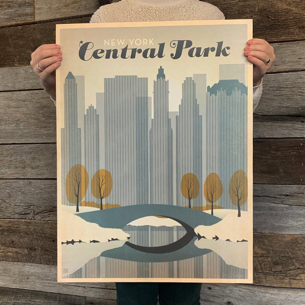 Bargain Bin Print: NYC Central Park-Early Snow (Blow-Out: 70% OFF!)