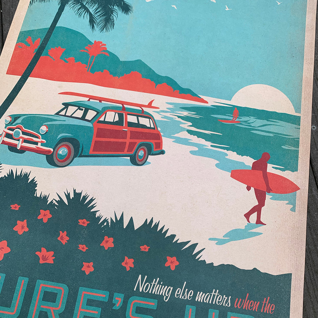 Bargain Bin Print: Coastal-Surf's Up (On SALE!)