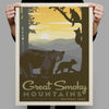National Parks: Great Smoky Mountains-Mama Bear & Cubs (Best Seller)