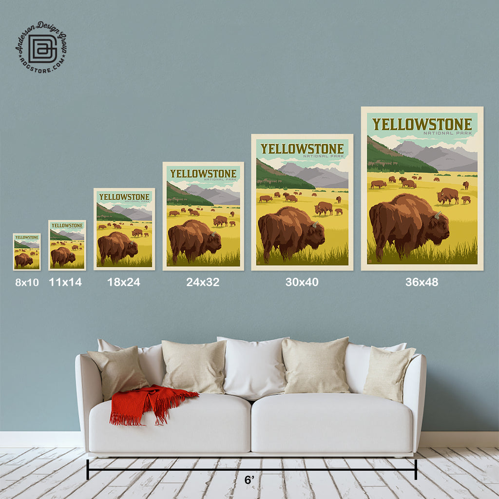 National Parks: Yellowstone-Bison (Best Seller)