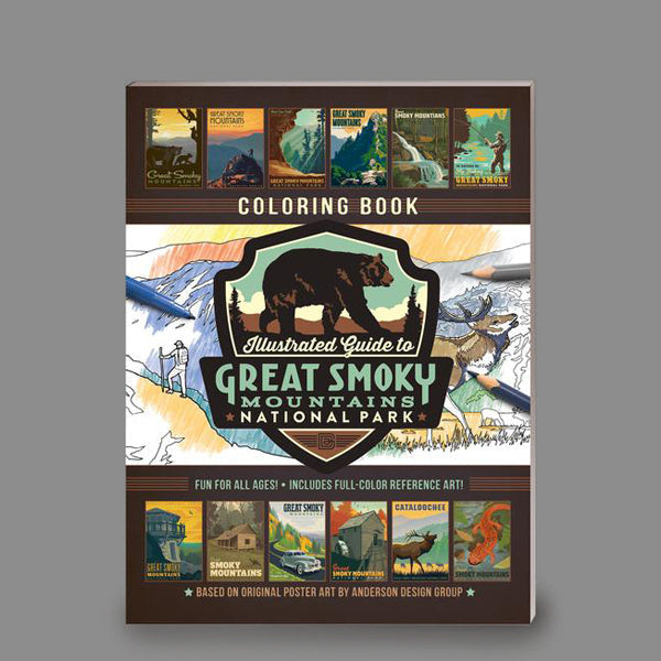 2024 Scratch-N-Dent Sale: Great Smoky Mountains National Park COLORING BOOK (Bargain—50% OFF)
