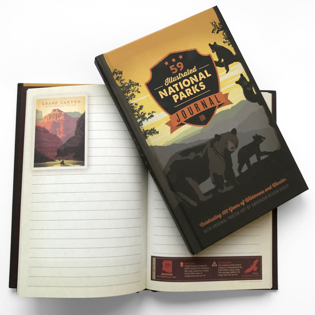 59 National Parks Hard Cover Journal: Scratch-N-Dent Bargain—50% OFF
