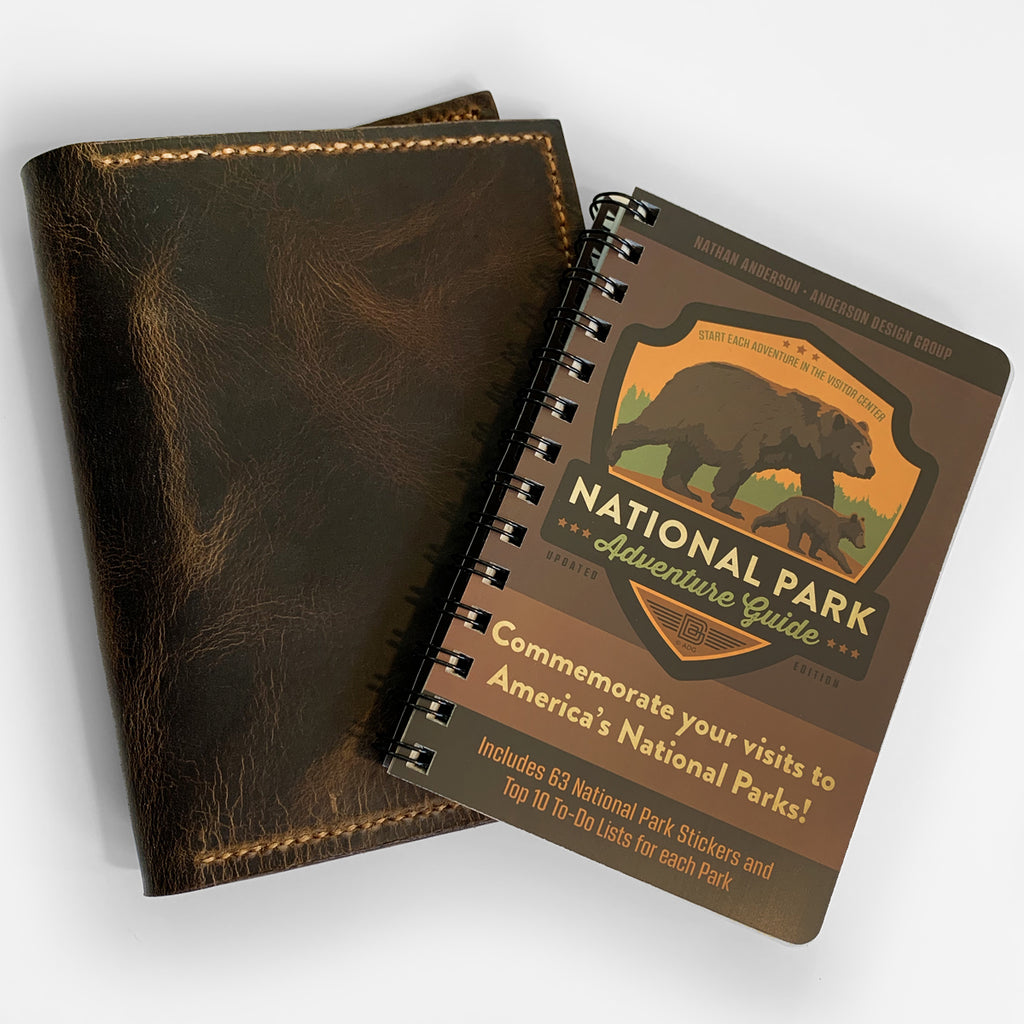 Guide Covers Book Deluxe Leather Cover with NP Adventure Guide Book Inside - Anderson ...