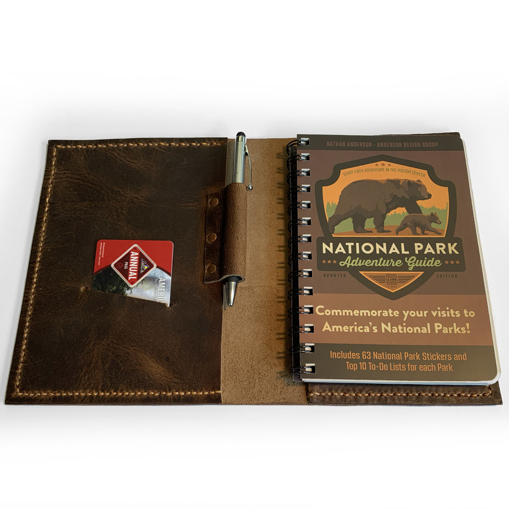 Guide Set Cover Deluxe Leather Cover with NP Adventure Guide Book Inside - Anderson ...