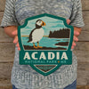 Metal Emblem Sign: NP Acadia National Park