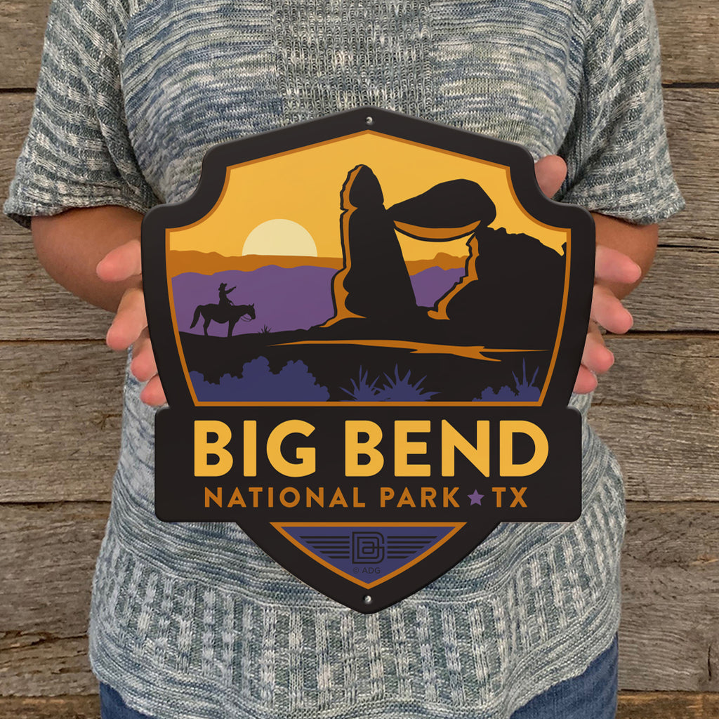 Metal Emblem Sign: NP Big Bend National Park