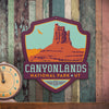 Metal Emblem Sign: NP Canyonlands National Park