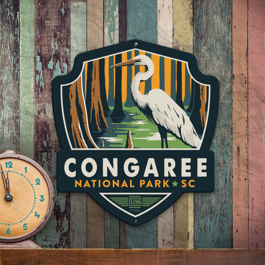 Metal Emblem Sign: NP Congaree National Park