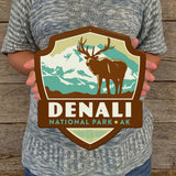 Metal Emblem Sign: NP Denali National Park