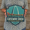 Metal Emblem Sign: NP Gateway Arch National Park