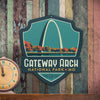 Metal Emblem Sign: NP Gateway Arch National Park