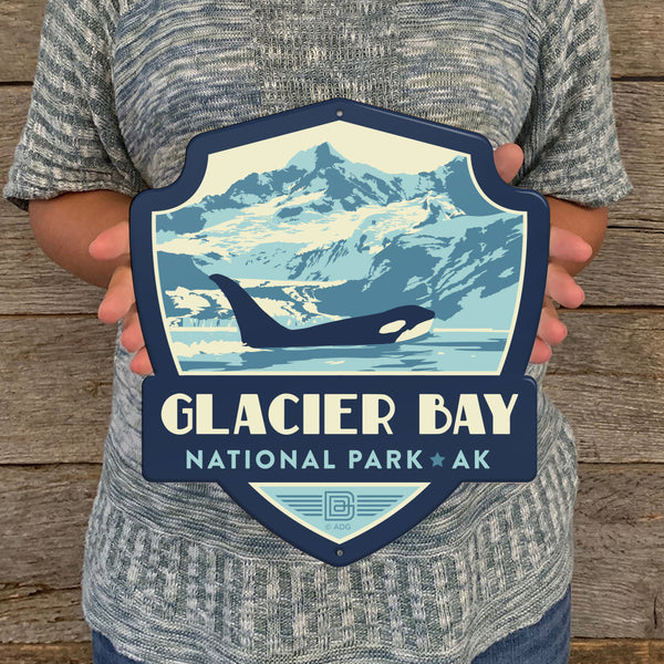 Metal Emblem Sign: NP Glacier Bay National Park