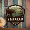 Metal Emblem Sign: NP Glacier National Park