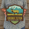 Metal Emblem Sign: NP Grand Teton National Park