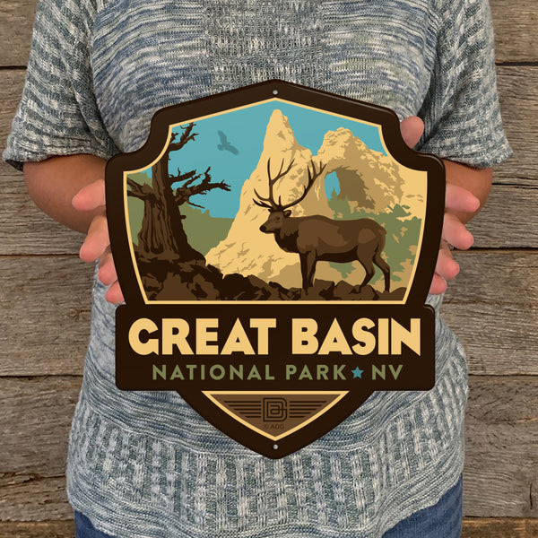 Metal Emblem Sign: NP Great Basin National Park