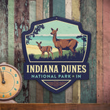 Metal Emblem Sign: NP Indiana Dunes National Park