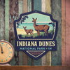 Metal Emblem Sign: NP Indiana Dunes National Park
