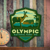 Metal Emblem Sign: NP Olympic National Park