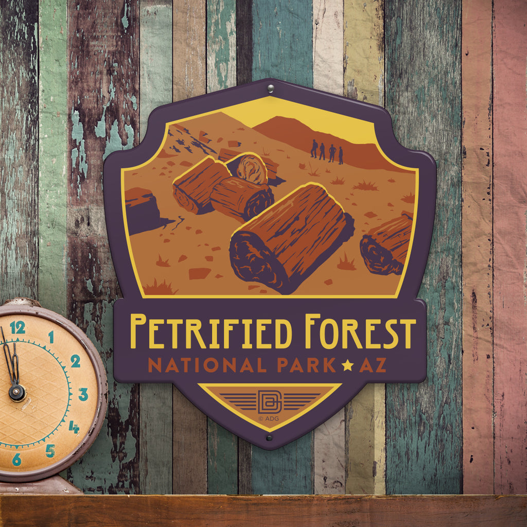 Metal Emblem Sign: NP Petrified Forest National Park