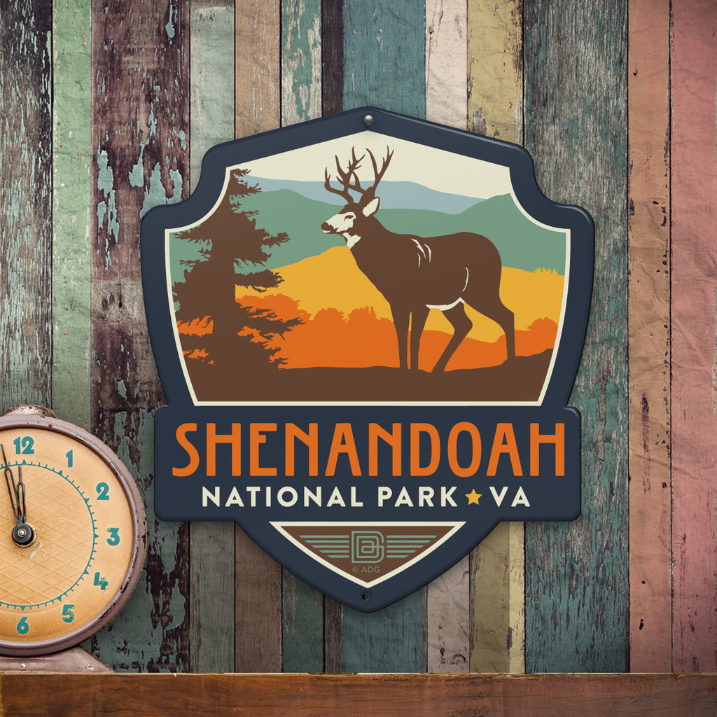 Metal Emblem Sign: NP Shenandoah National Park
