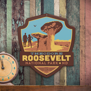 Metal Emblem Sign: NP Theodore Roosevelt National Park