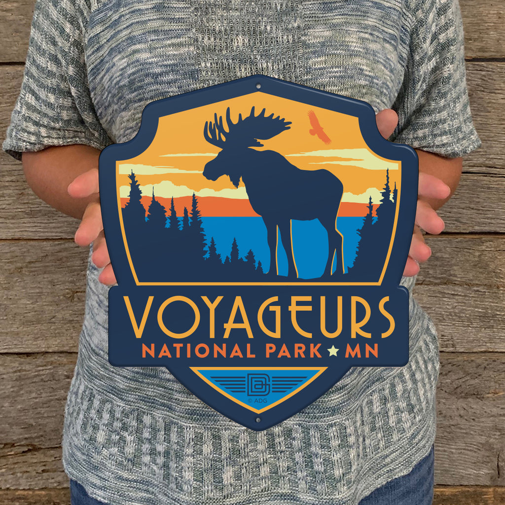 Metal Emblem Sign: NP Voyageurs National Park