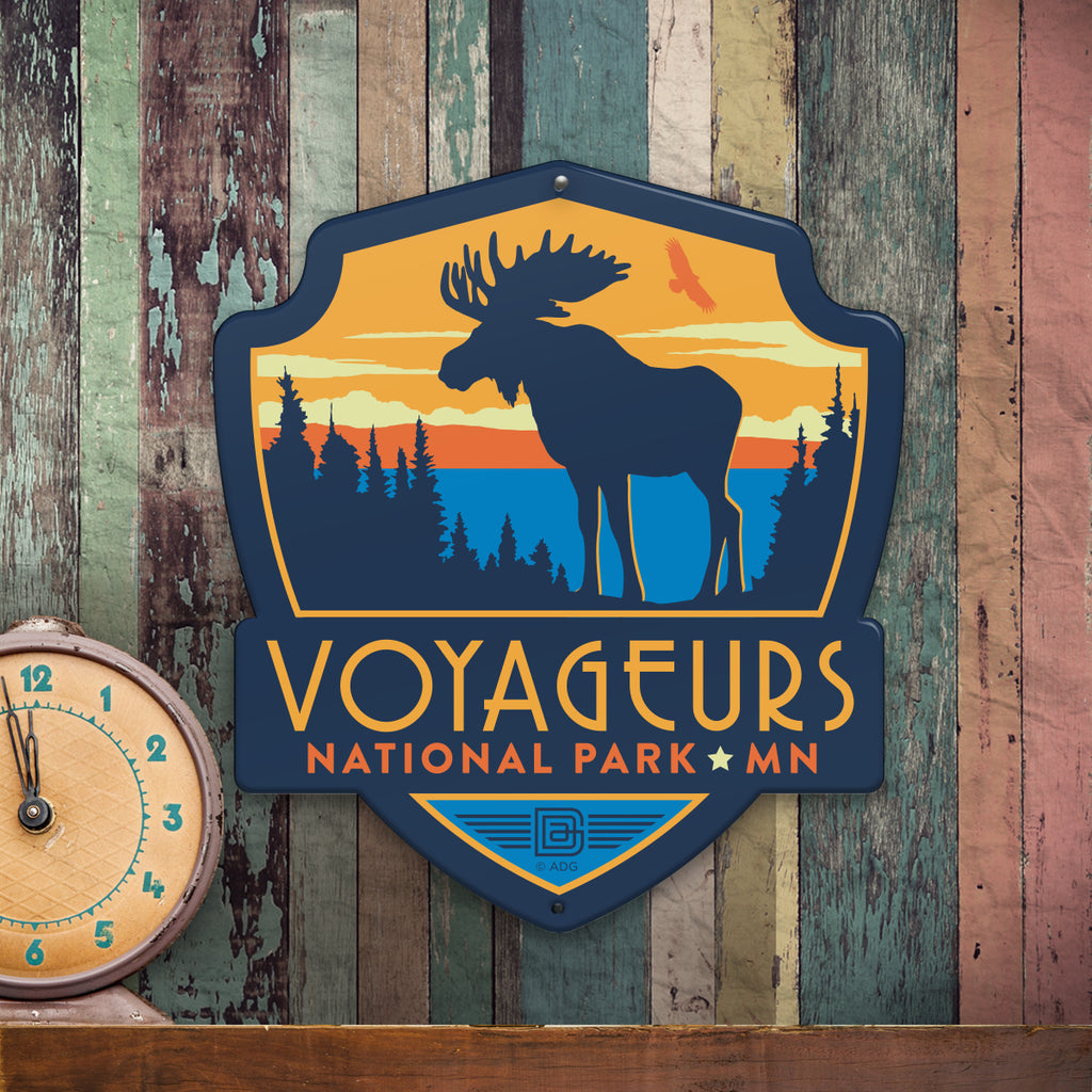 Metal Emblem Sign: NP Voyageurs National Park