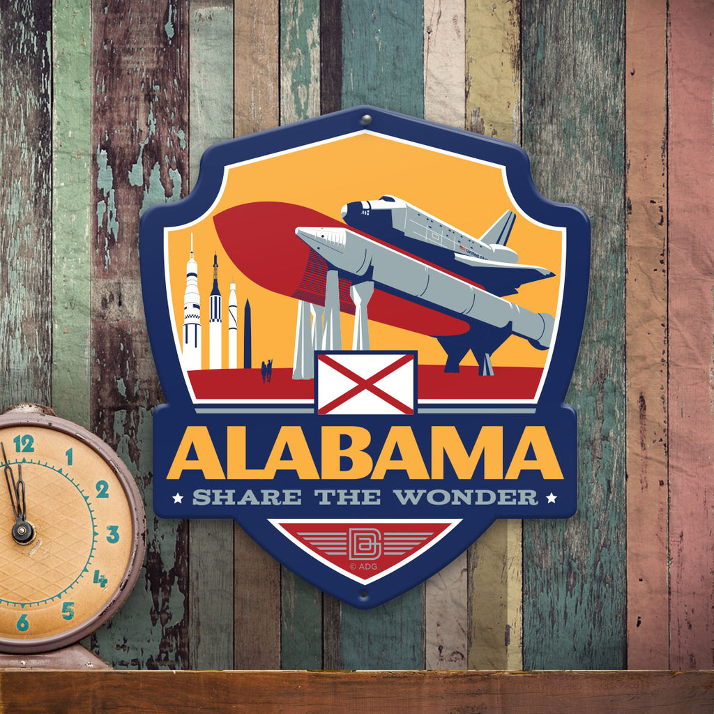 Metal Emblem Sign: SP Alabama