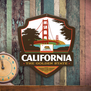 Metal Emblem Sign: SP California
