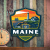 Metal Emblem Sign: SP Maine