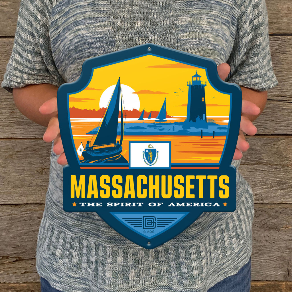 Metal Emblem Sign: SP Massachusetts