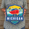 Metal Emblem Sign: SP Michigan
