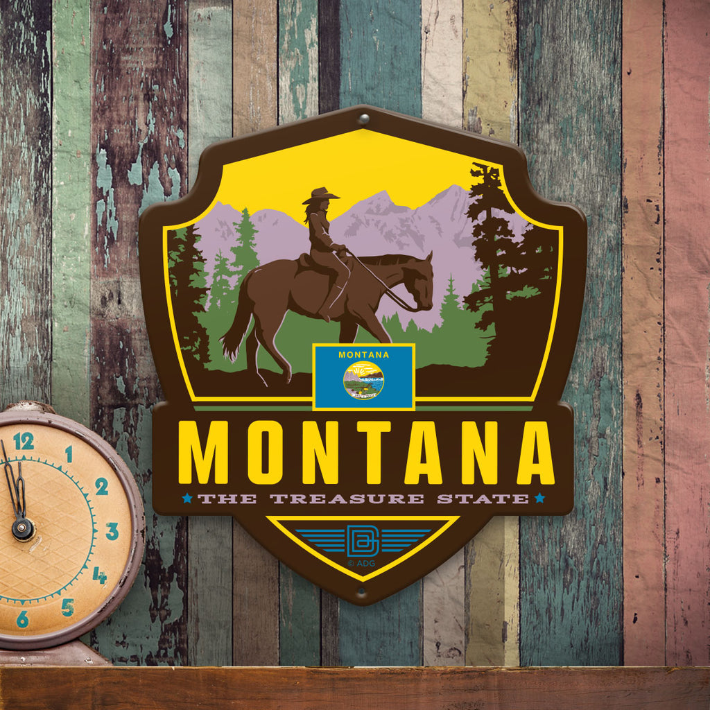 Metal Emblem Sign: SP Montana