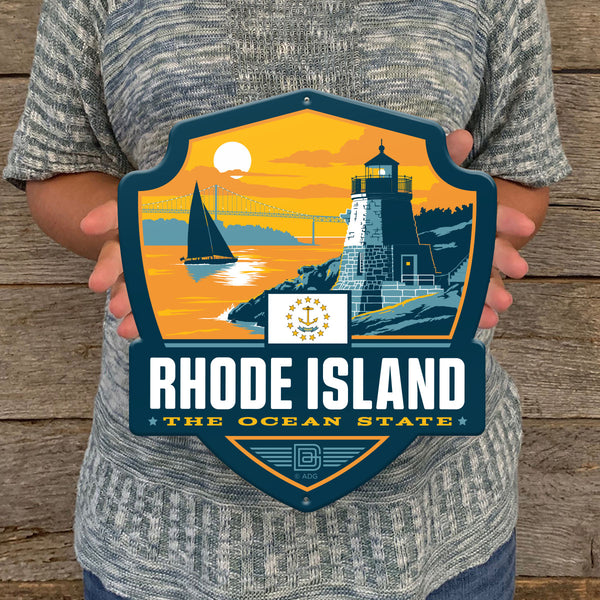 Metal Emblem Sign: SP Rhode Island