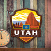 Metal Emblem Sign: SP Utah