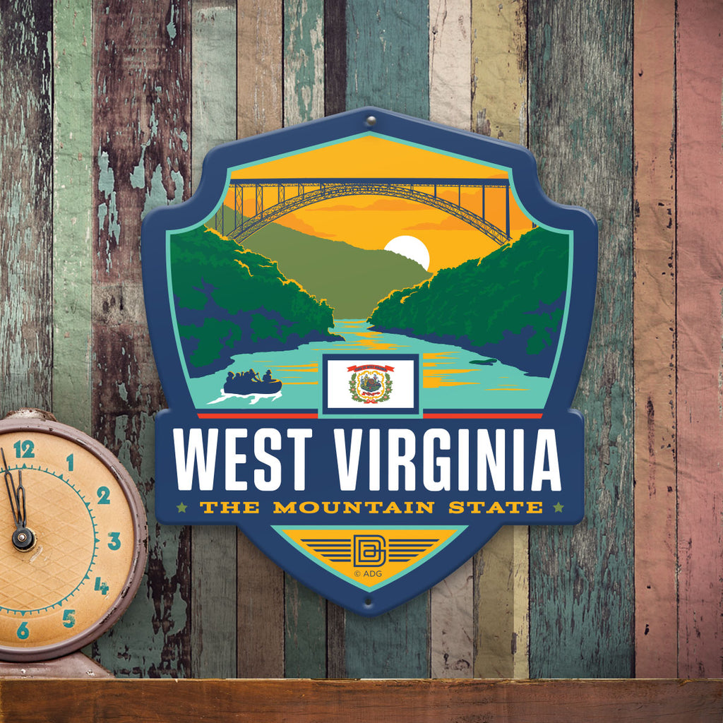 Metal Emblem Sign: SP West Virginia