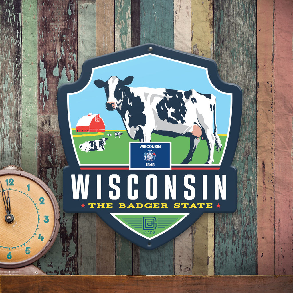 Metal Emblem Sign: SP Wisconsin - Anderson Design Group