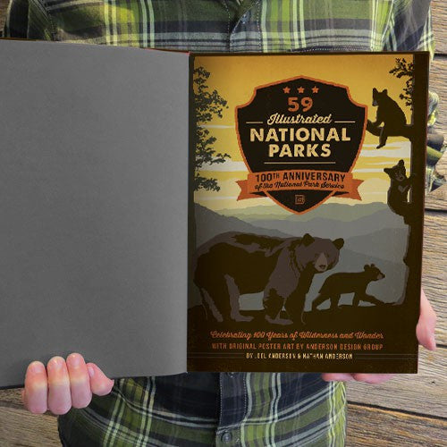 Anderson Design 63 National Parks Coffee Table Book Hard Cover