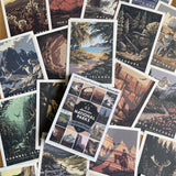 POSTCARDS: National Parks 63-piece Set by Kenneth Crane