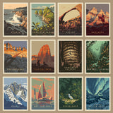 POSTCARDS: National Parks 63-piece Set by Kenneth Crane