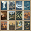 POSTCARDS: National Parks 63-piece Set by Kenneth Crane