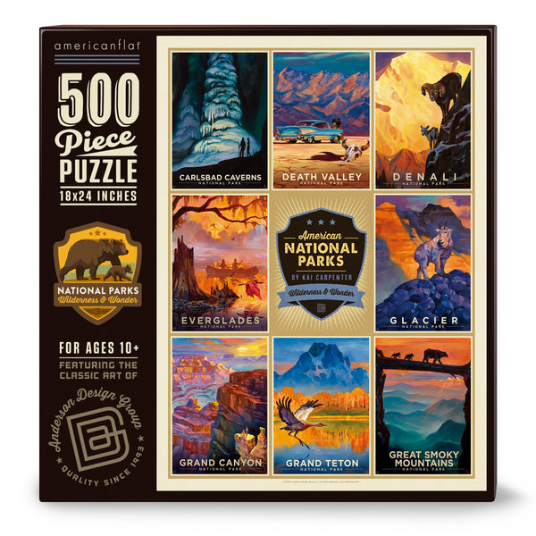 500-Pc. Puzzle: National Parks by Kai Carpenter, Carlsbad-Smokies